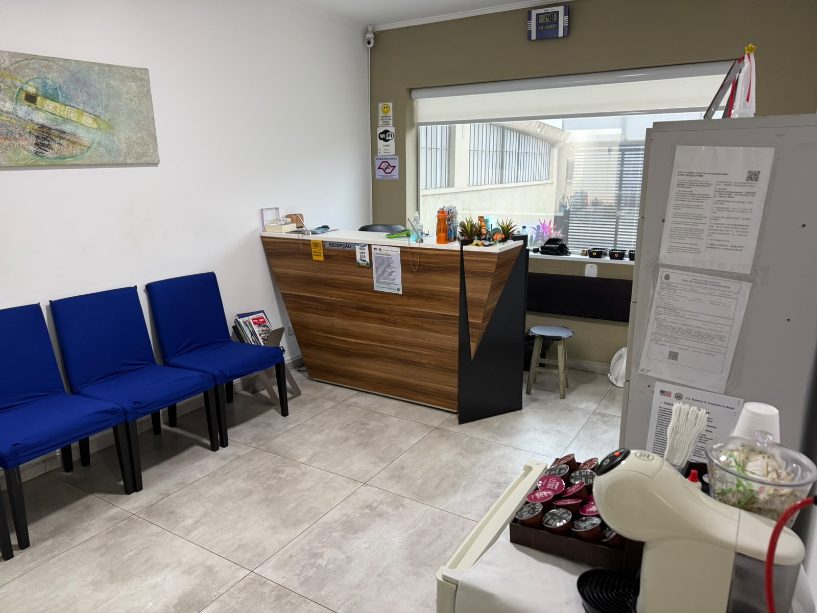 Recepção da Visa House em São Paulo